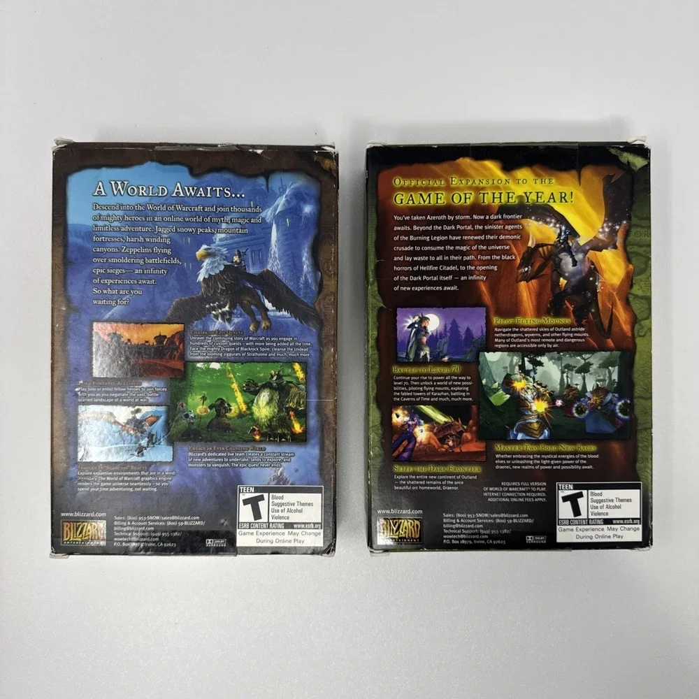 World of Warcraft Original + Burning‎ Crusade + Wrath of the Lich King Game Box